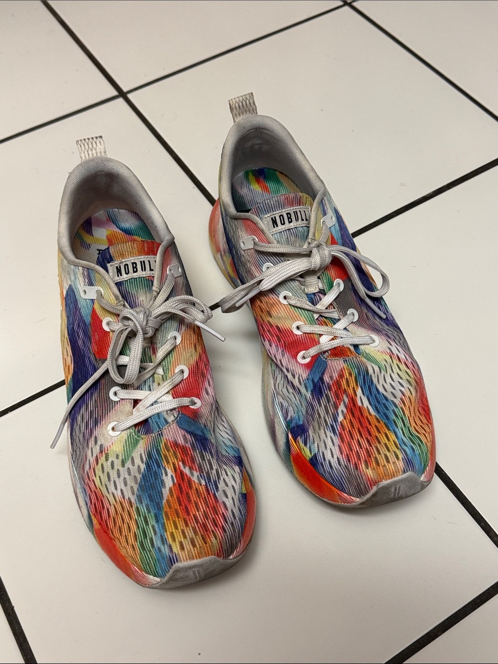 NOBULL Mens Multicolor Knit Running Shoes